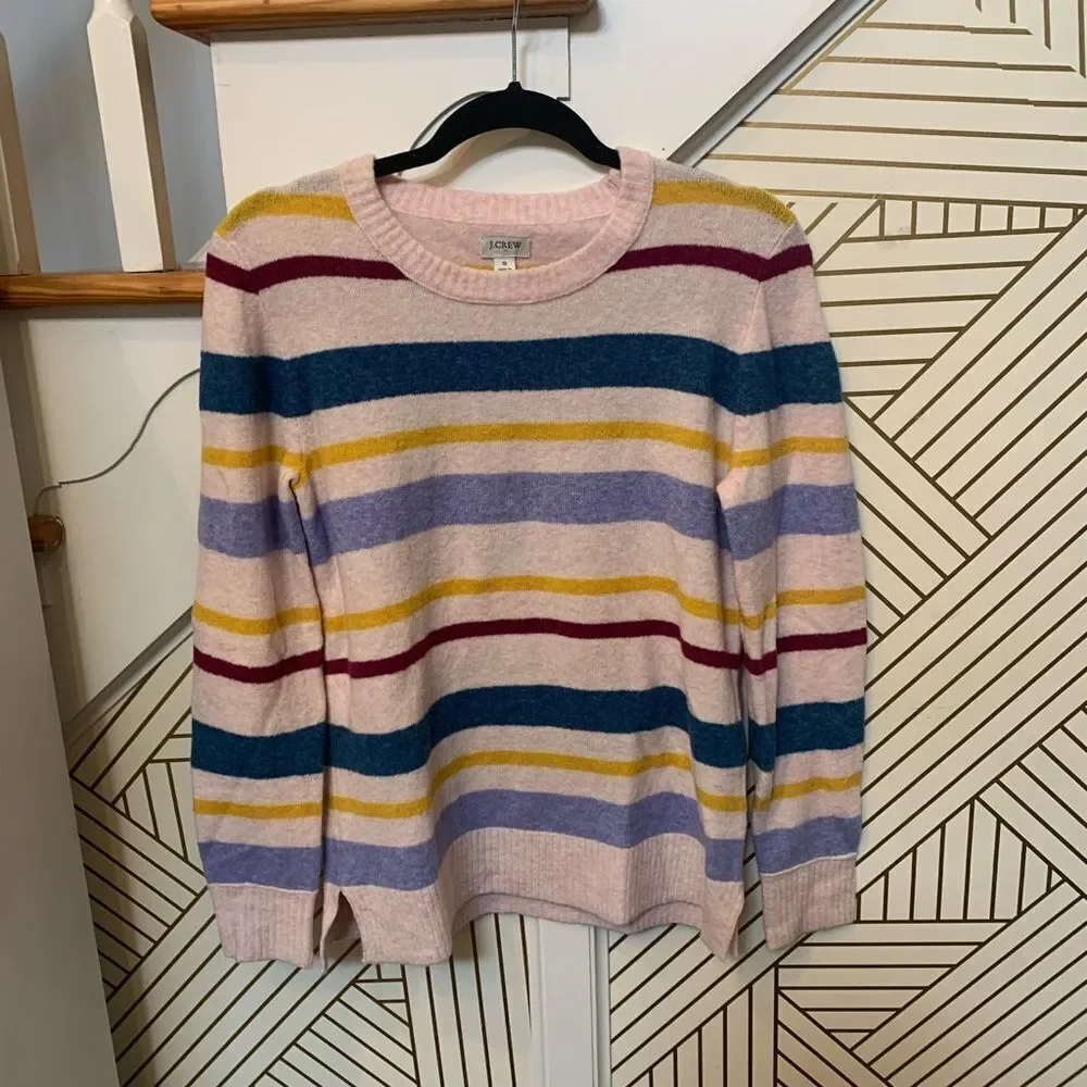 J. Crew Striped Scoop Neck Womens
